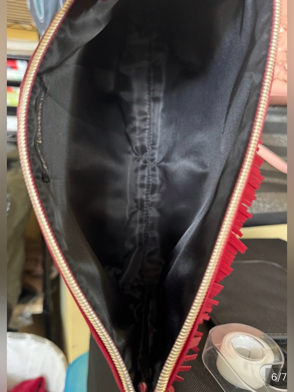 Victoria's Secret Red Fringe Wristlet Clutch | NEW With Tags - Picture 5 of 5